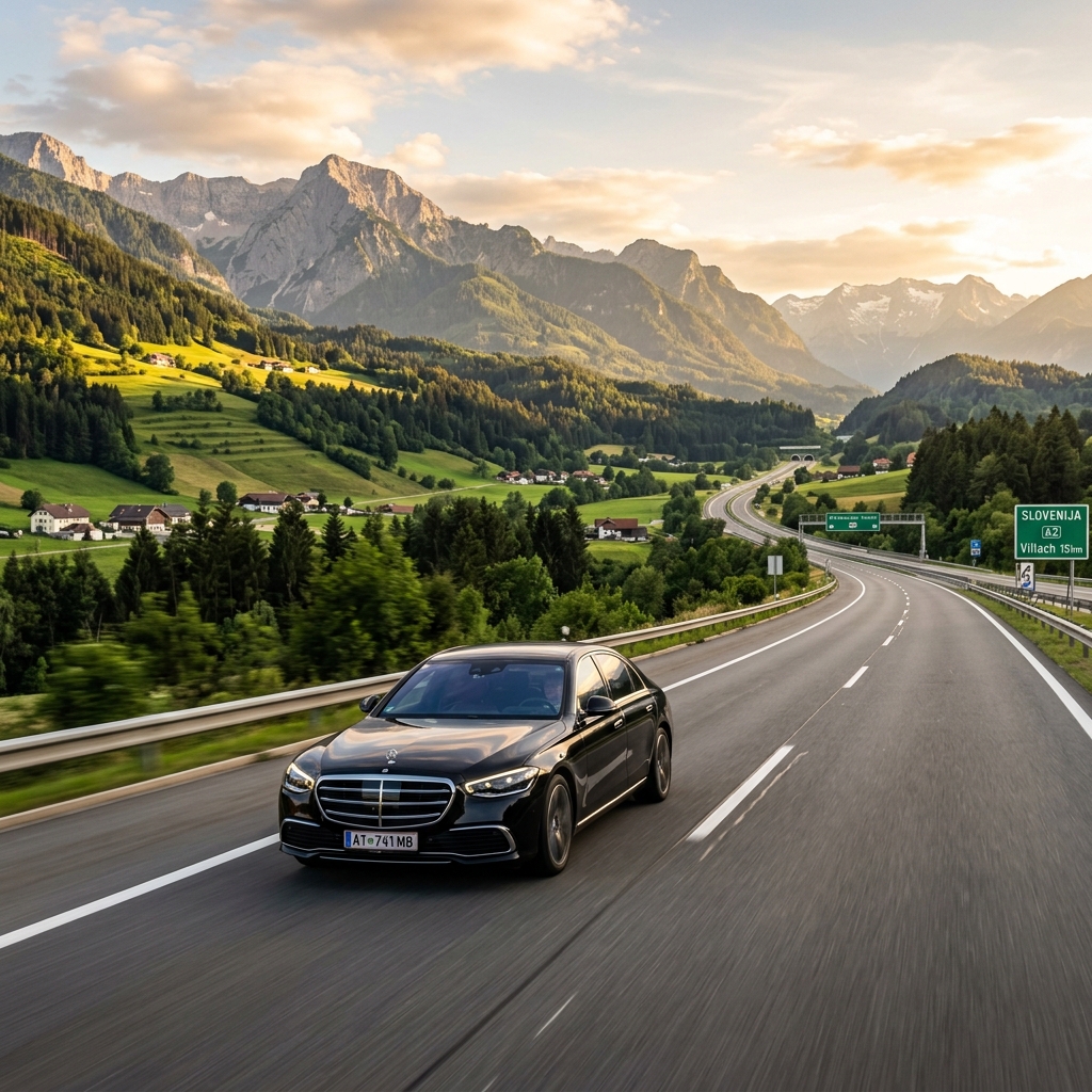 Taxi Graz nach Maribor – Direkttransfer via A2 Autobahn nach Slowenien